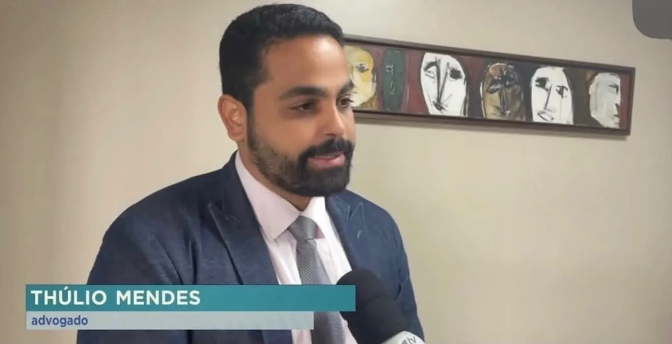 Thúlio Mendes em entrevista para telejornal